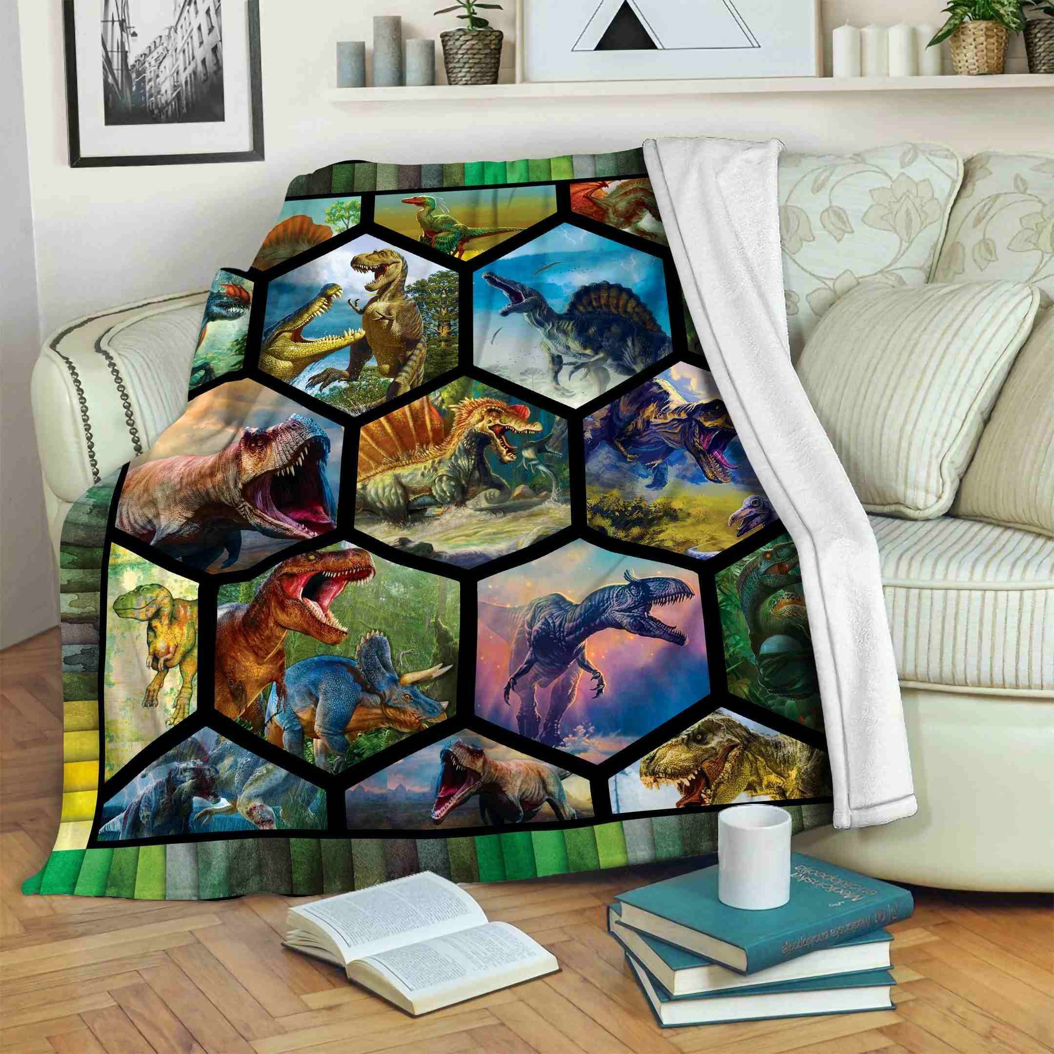 Dinosaur Fleece Blanket
