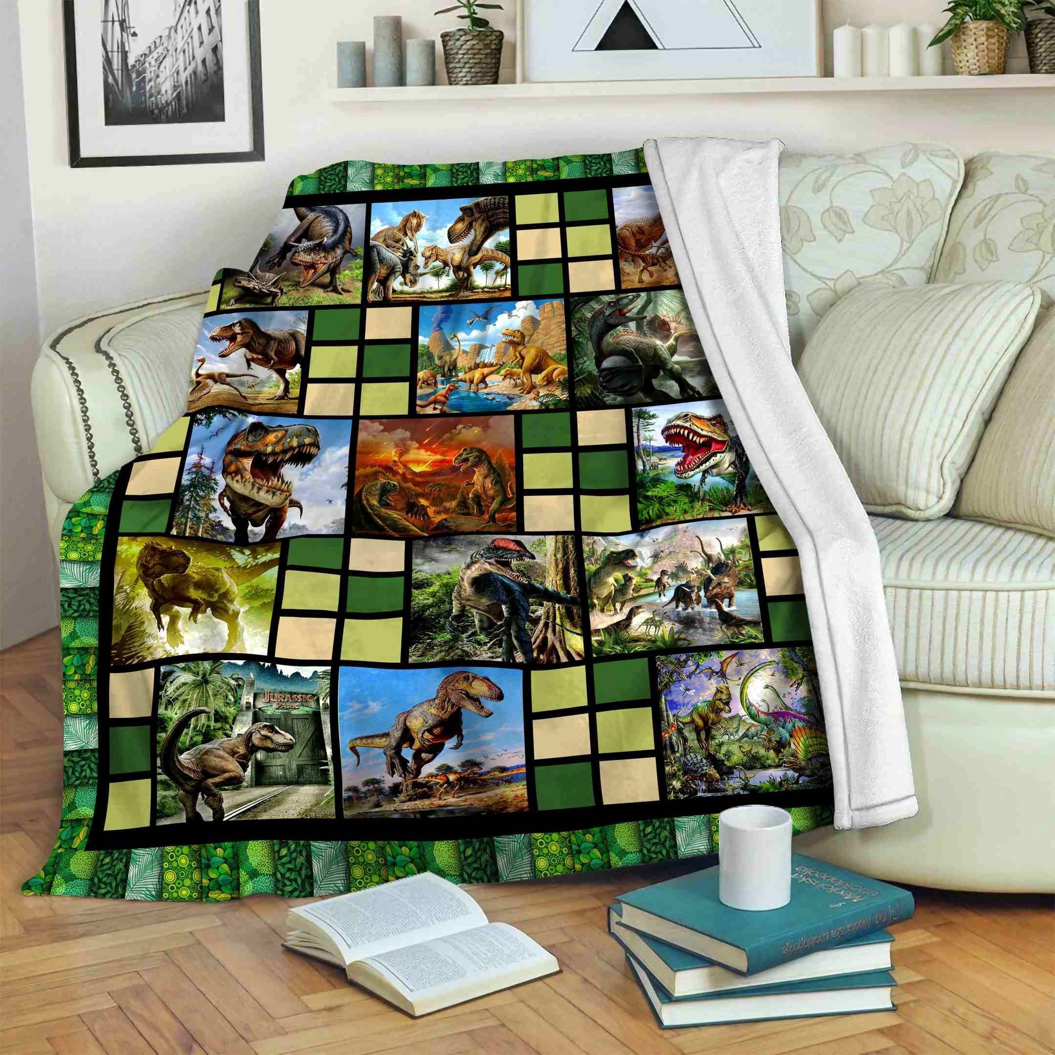 Dinosaur Fleece Blanket