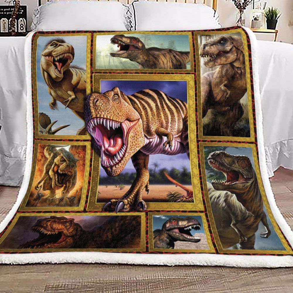 Dinosaur Sherpa Fleece