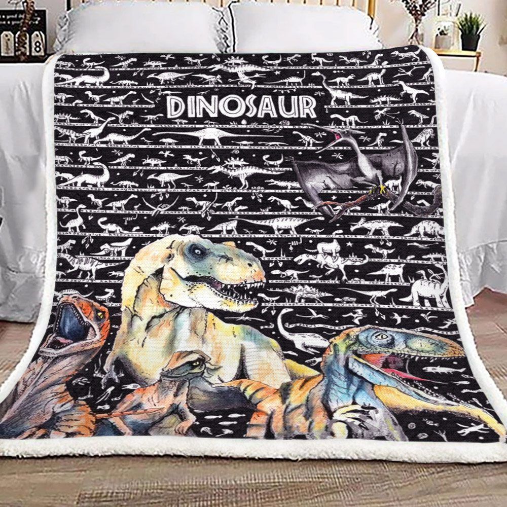 Dinosaur Sherpa Fleece