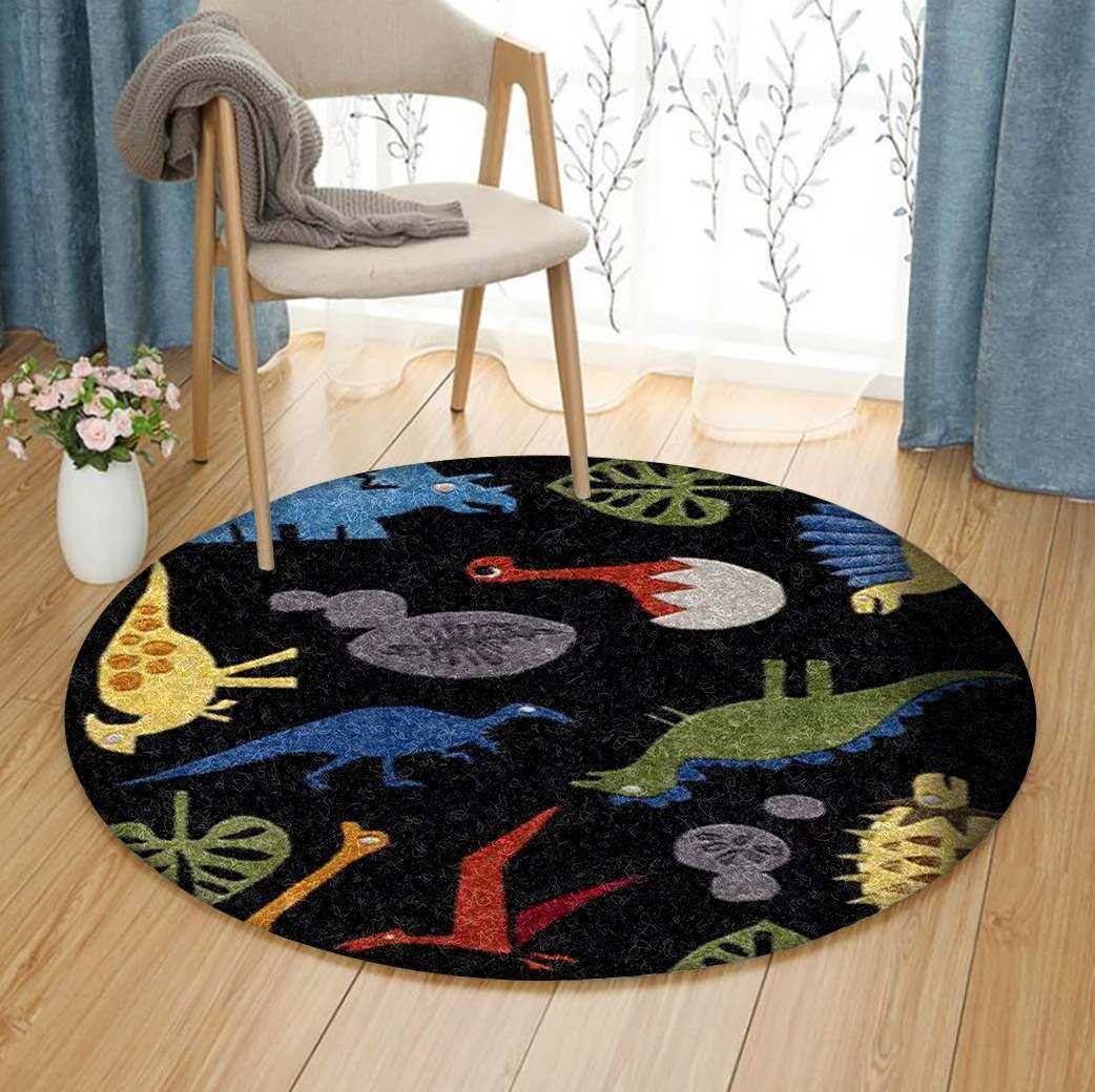 Dinosaur Round Carpet