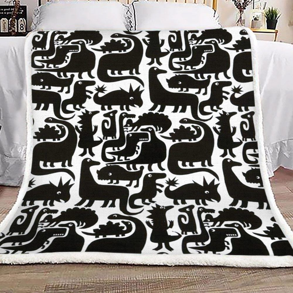 Dinosaur Sherpa Fleece