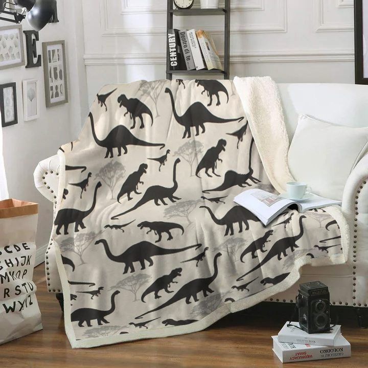 Dinosaur Sherpa Fleece