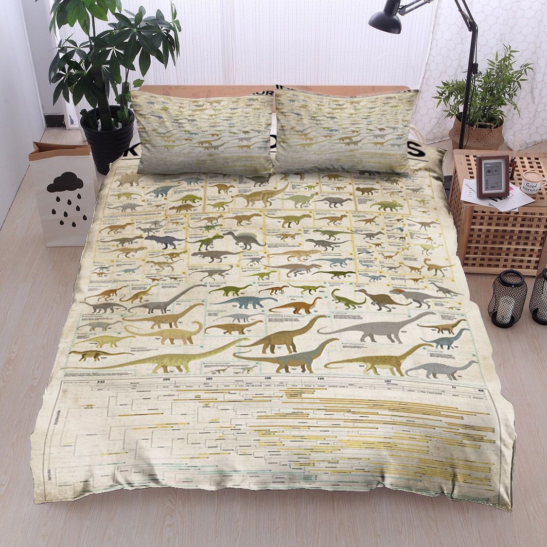 Dinosaur Kinds Of Dinosaurs Bedding Set