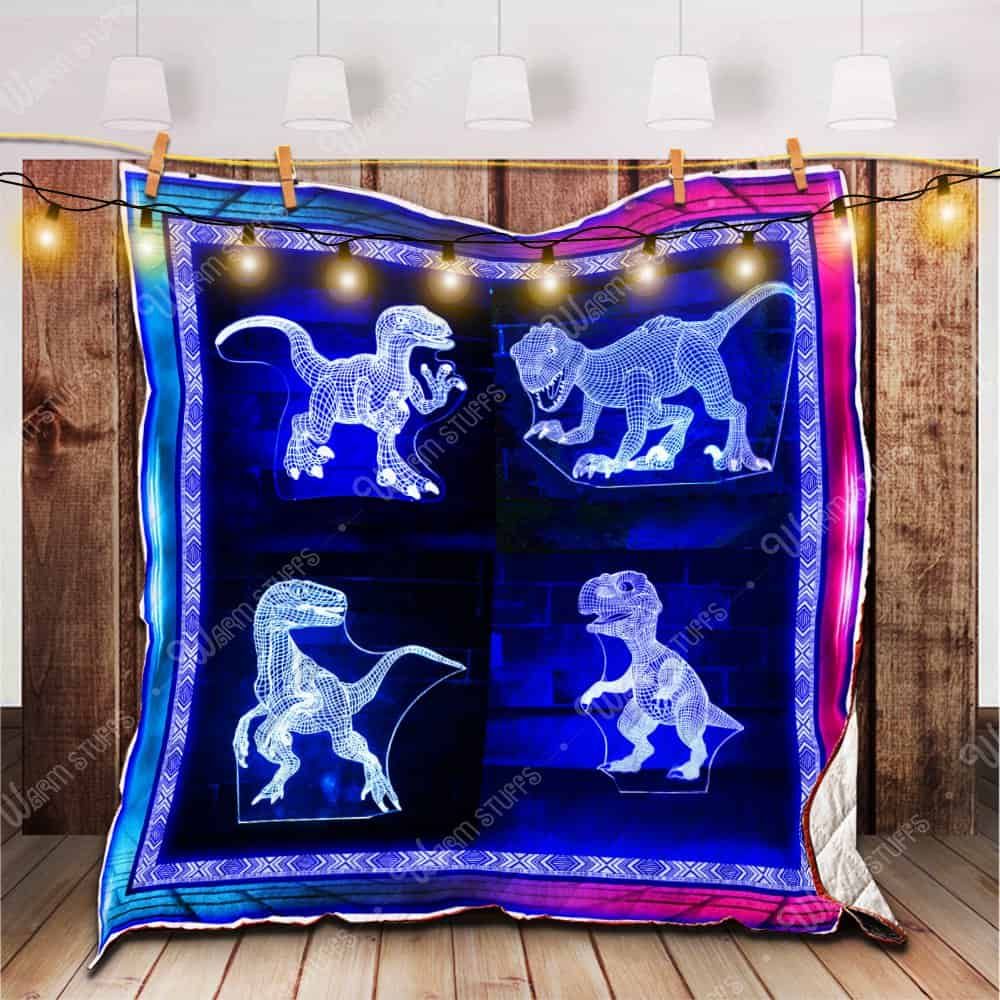 Dinosaur Light Quilt Blanket Kb1 Dhc1312661Dd