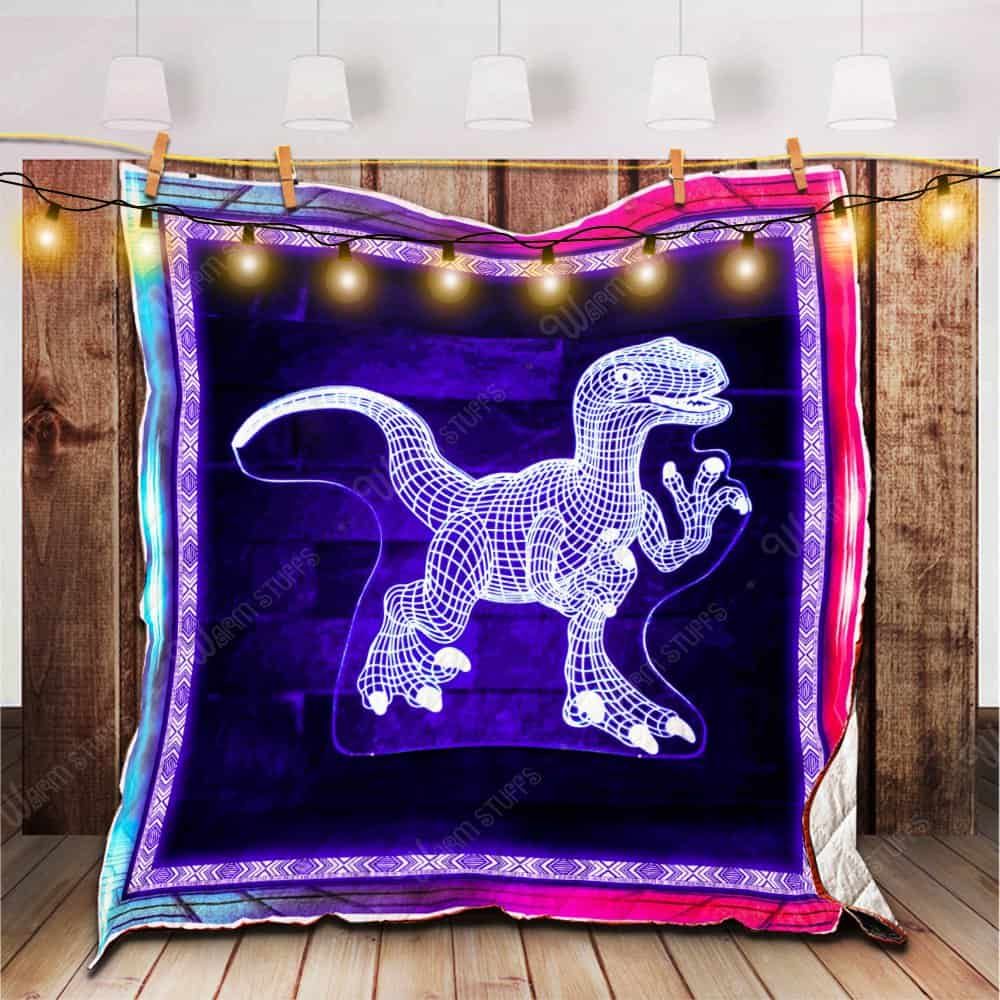 Dinosaur Light Quilt Blanket Kb2 Dhc1312660Dd