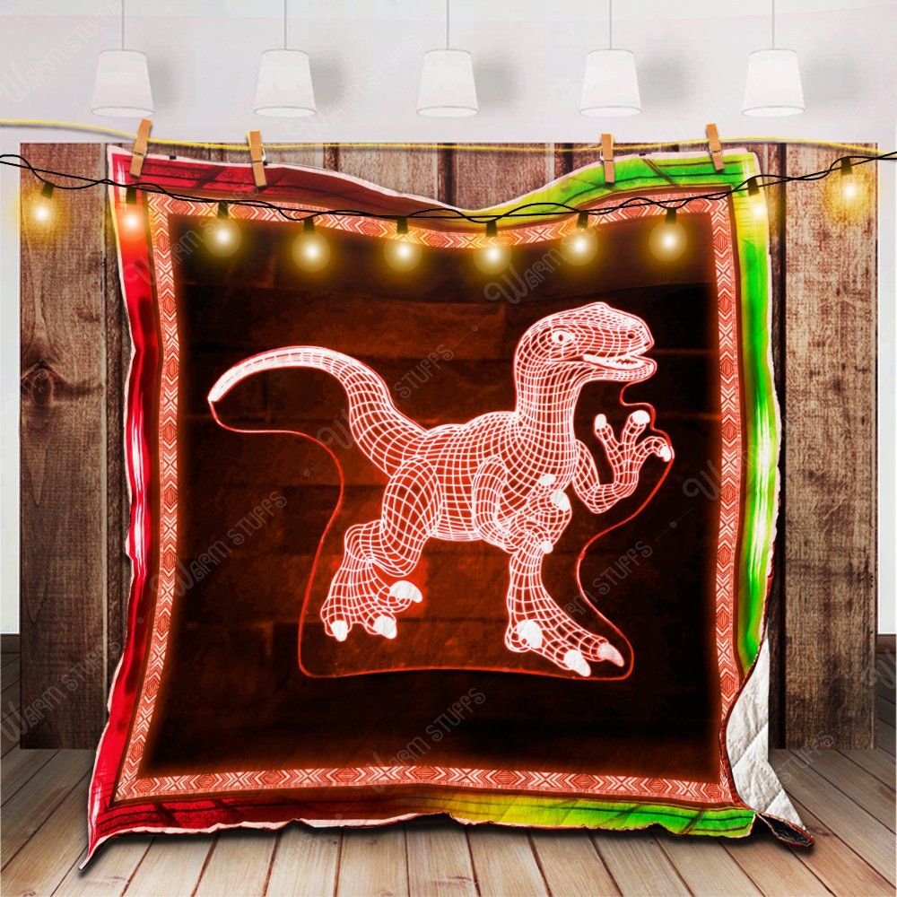 Dinosaur Light Quilt Blanket Kb5 Dhc1312642Dd