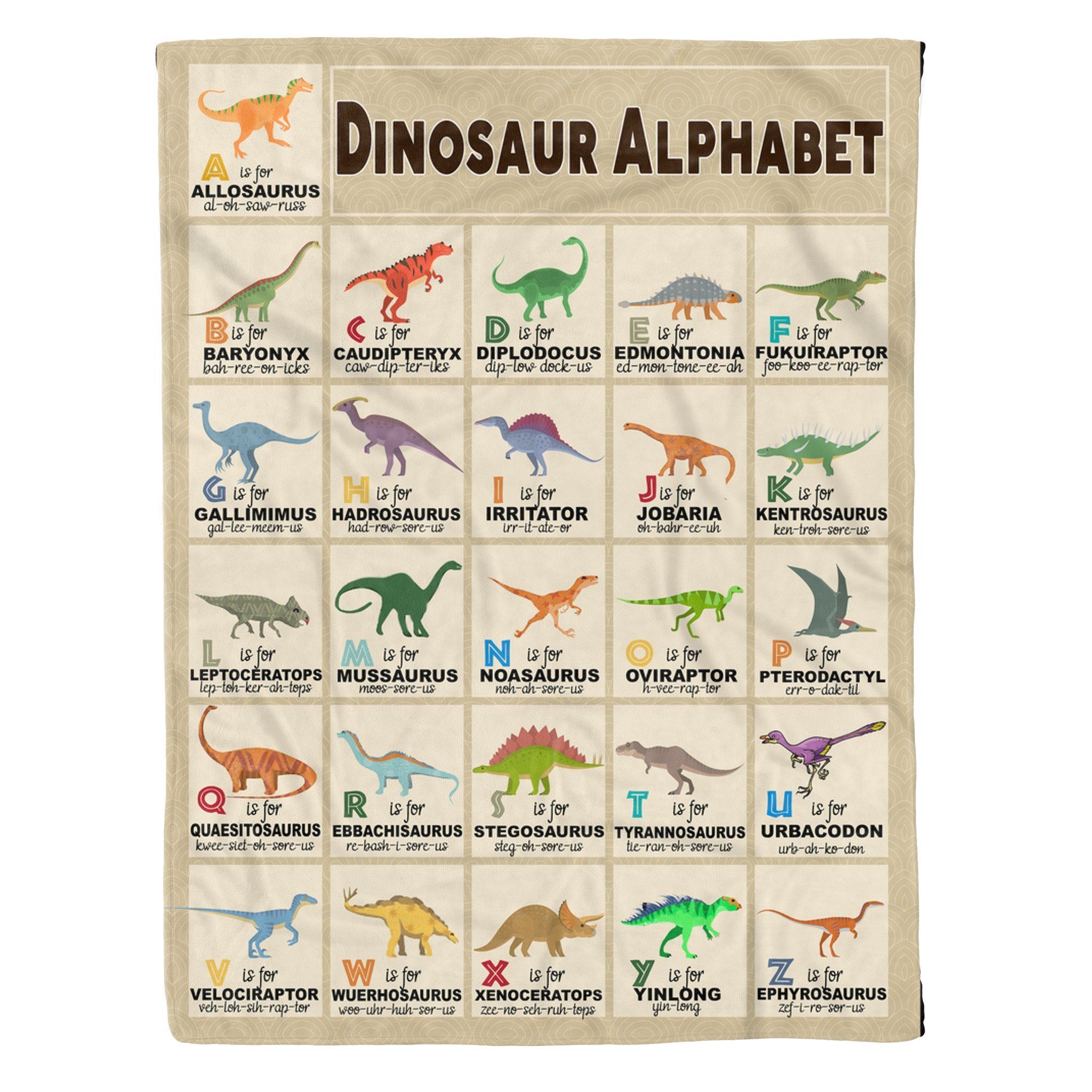 Dinosaur Fleece Blanket