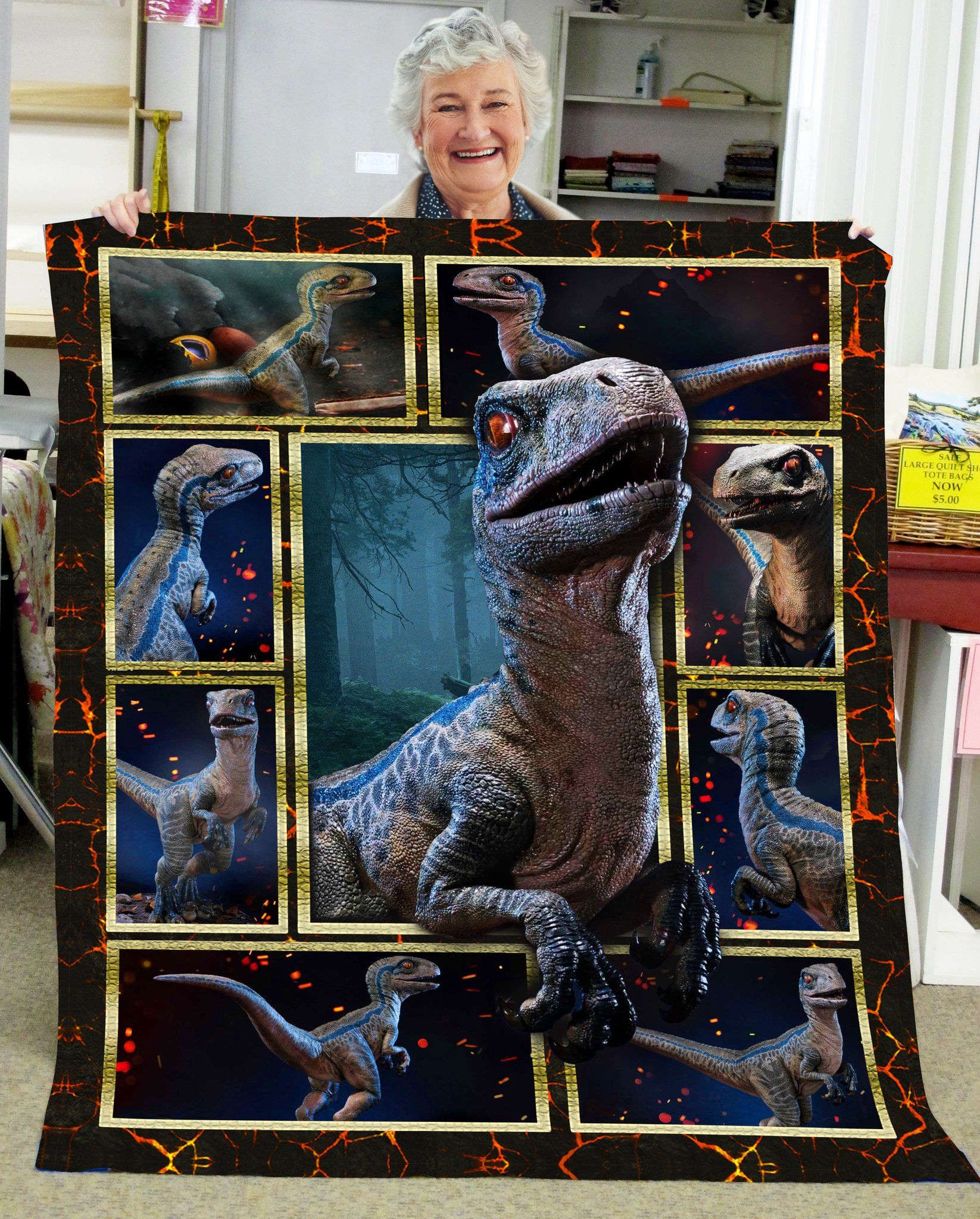 Dinosaur Fleece Blanket