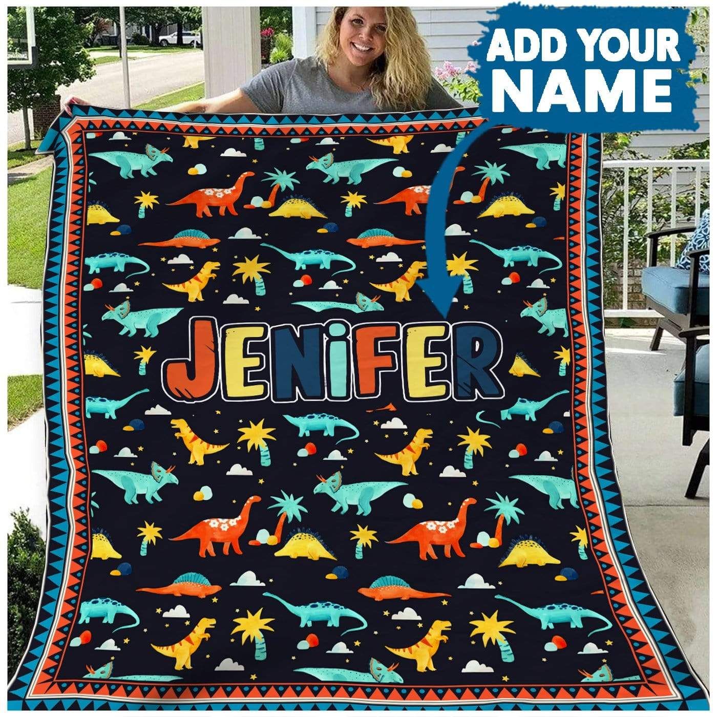 Dinosaur Fleece Blanket