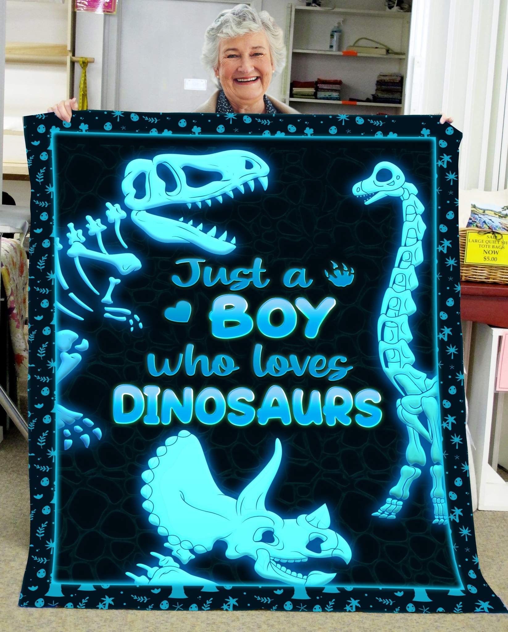Dinosaur Fleece Blanket