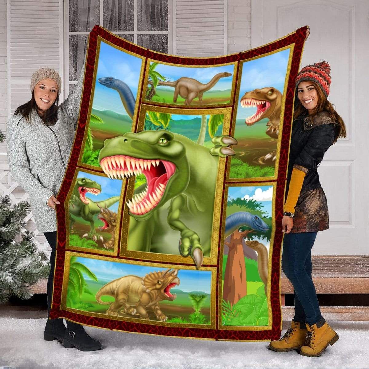 Dinosaur Fleece Blanket