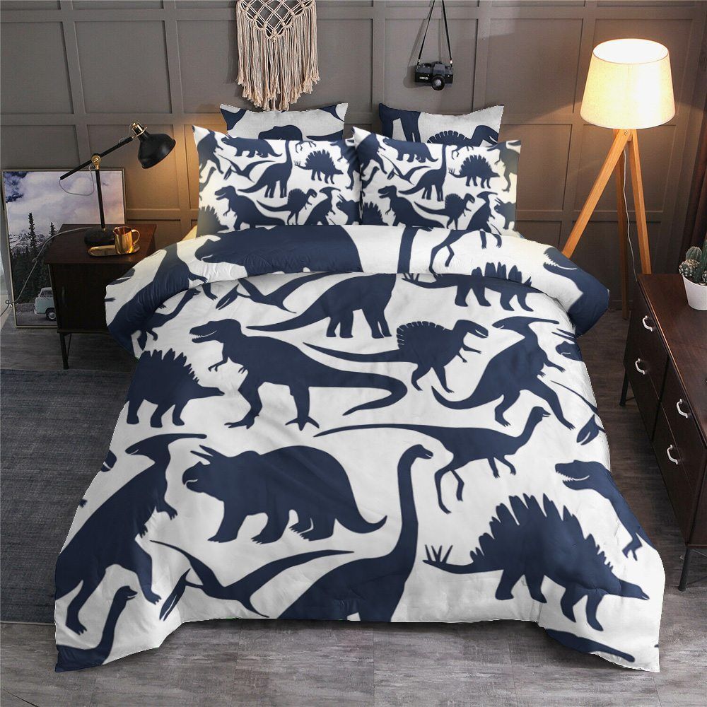 Dinosaur Cotton Bed Sheets Spread Comforter Bedding Set