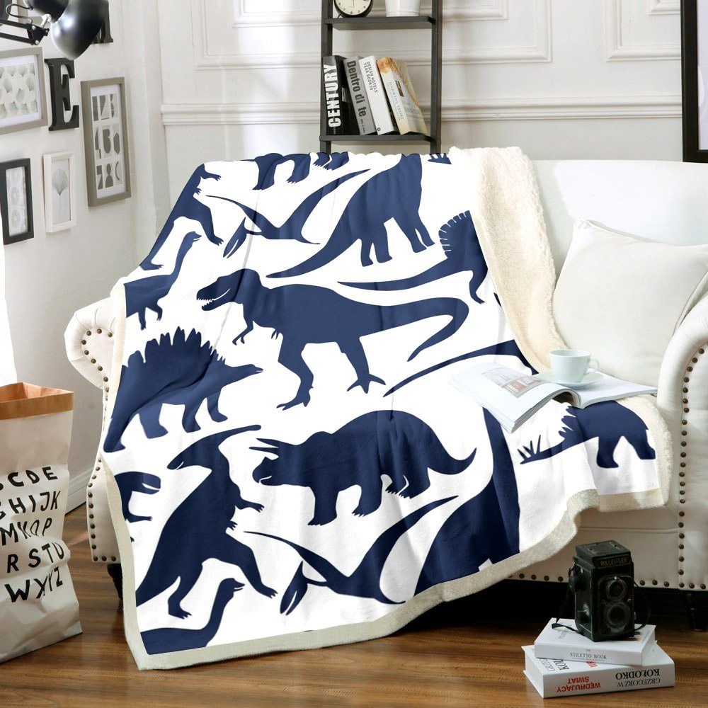 Dinosaur Sherpa Fleece