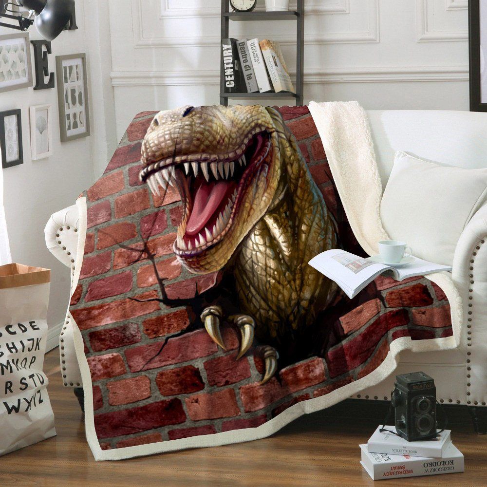 Dinosaur Sherpa Fleece