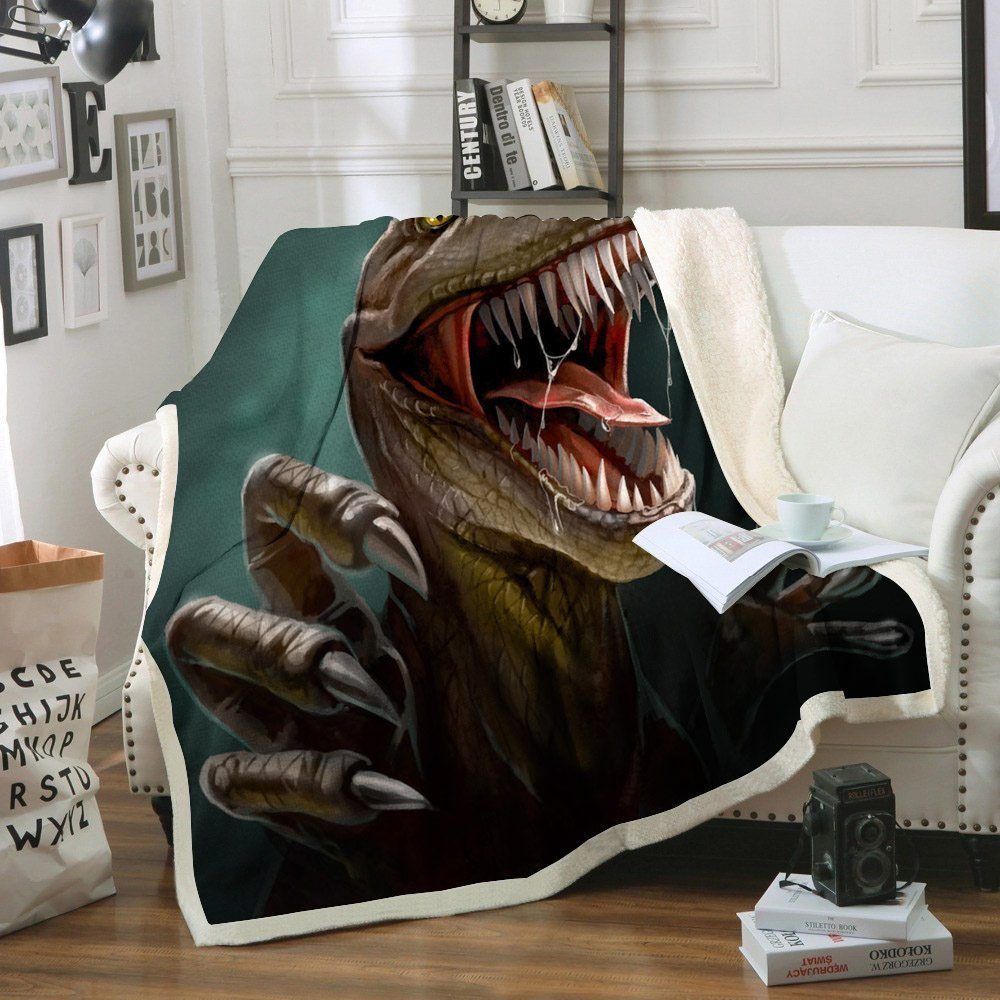 Dinosaur Sherpa Fleece