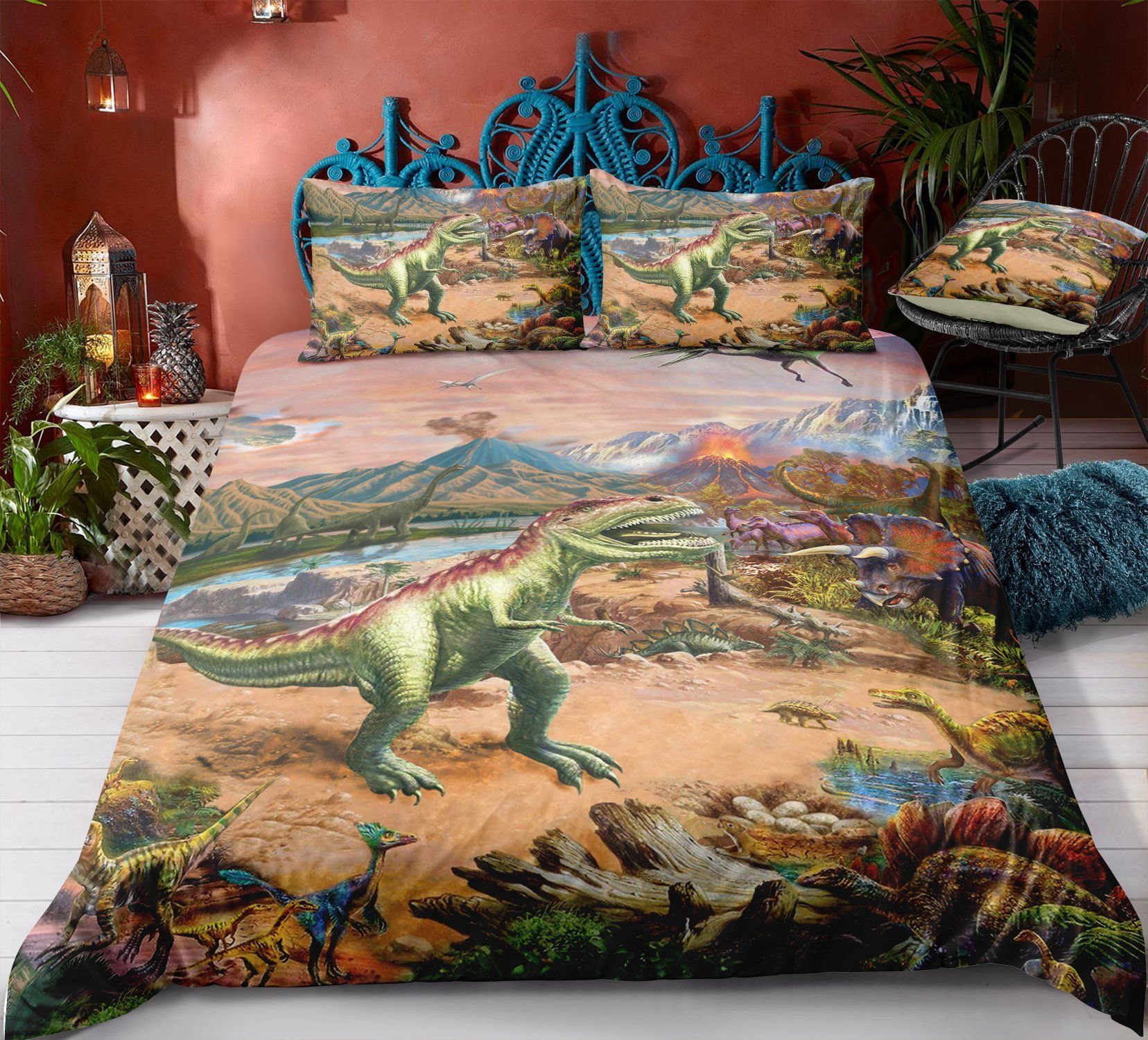 Dinosaur On Desert Bedding Set