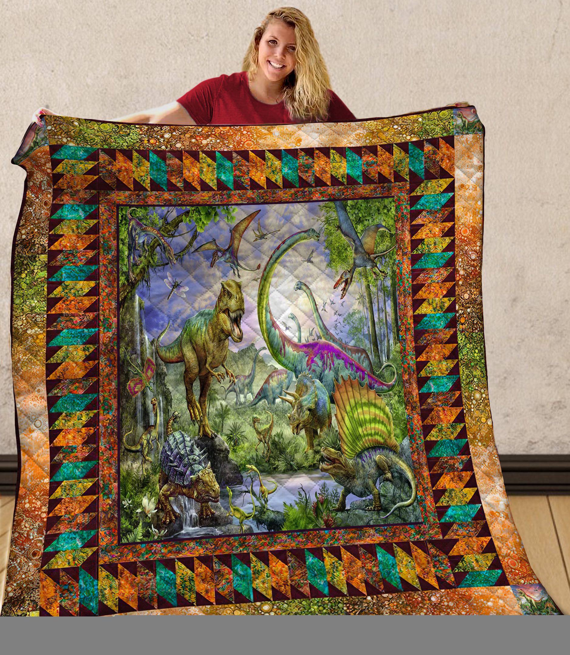 Dinosaur Quilt Blanket C9B060602VV
