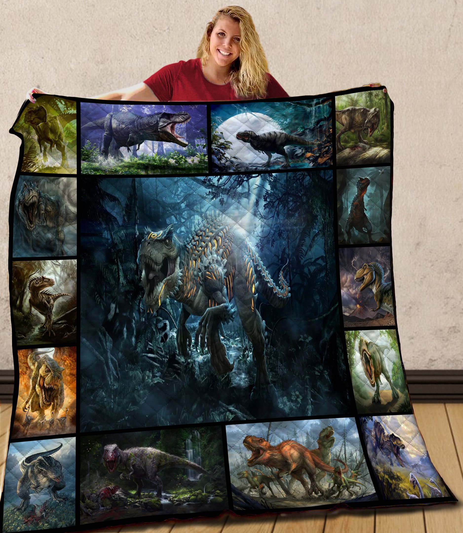Dinosaur Quilt Blanket C9B270217VV