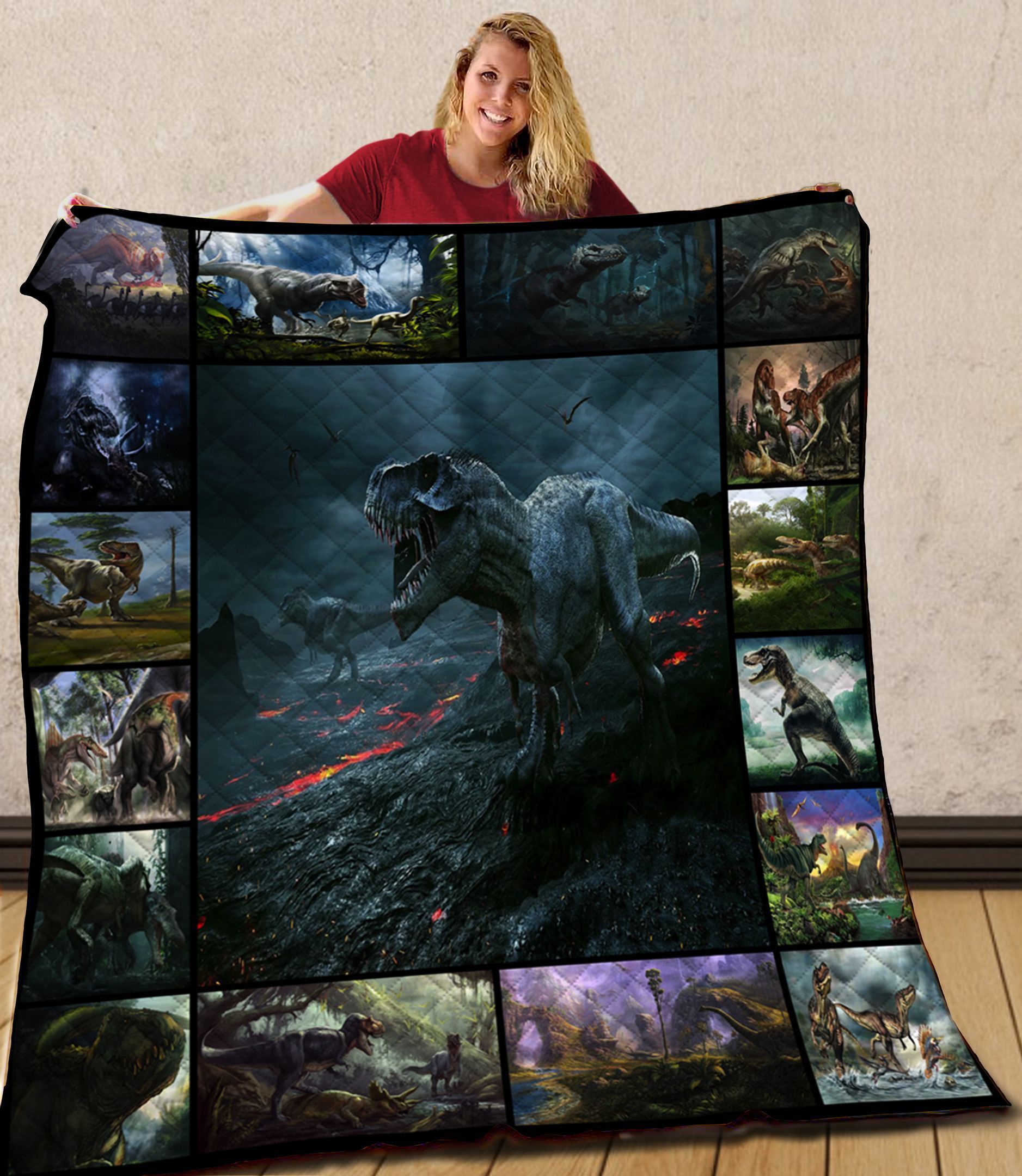 Dinosaur Quilt Blanket C9B270218VV