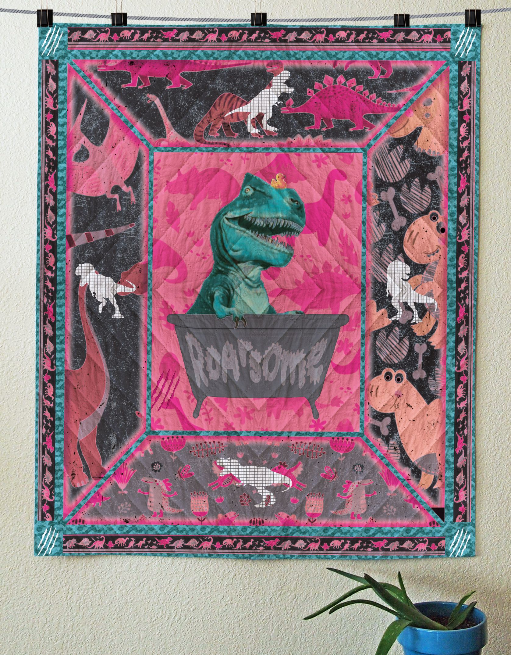 Dinosaur Quilt Blanket C9B300501CT
