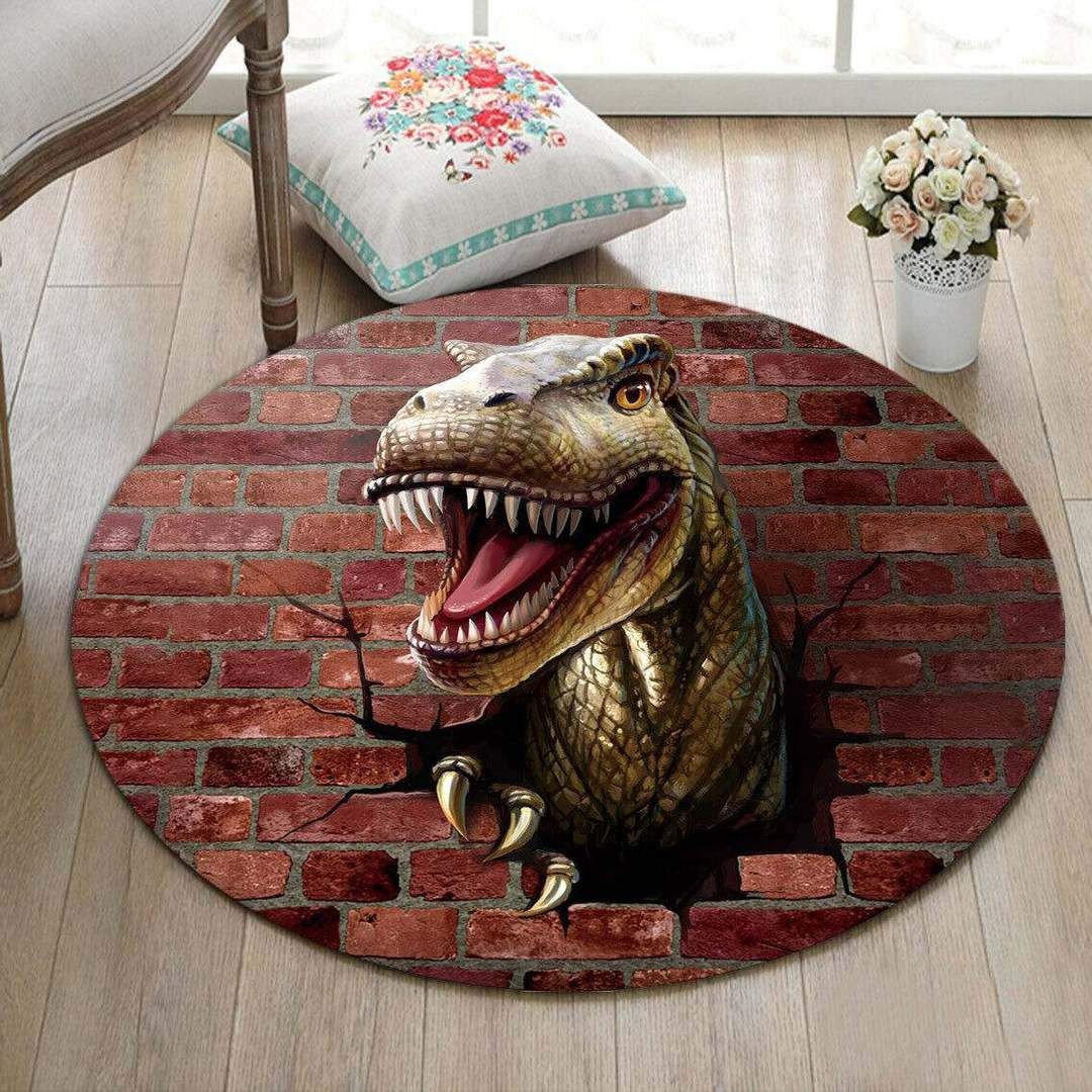 Dinosaur Round Carpet