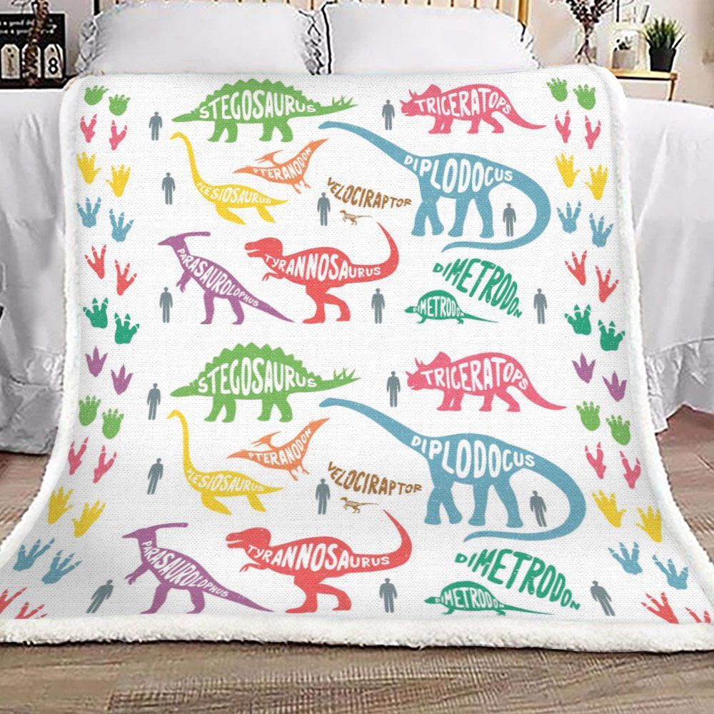 Dinosaur Sherpa Fleece