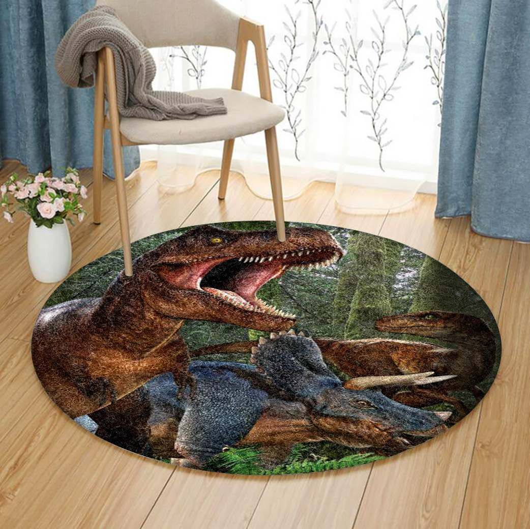 Dinosaur Round Carpet