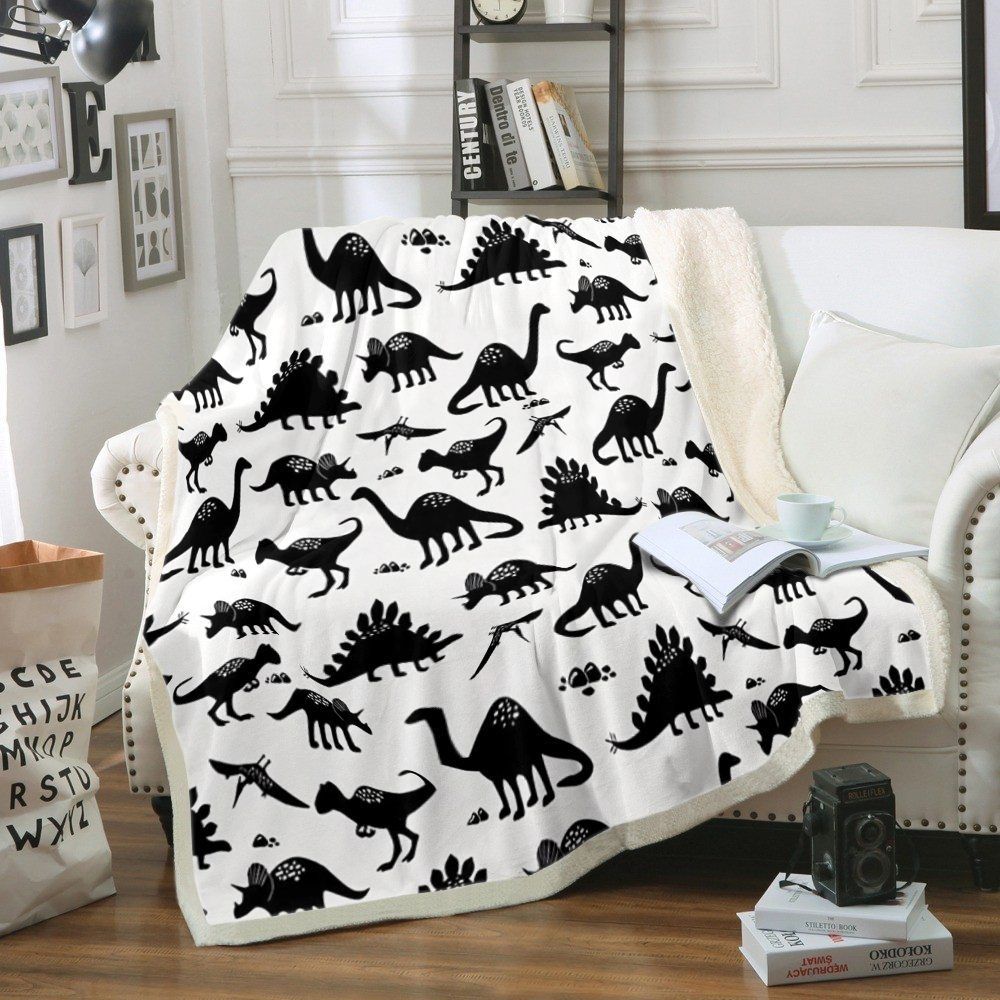 Dinosaur Sherpa Fleece