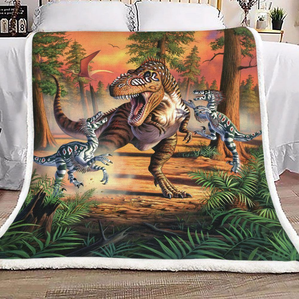 Dinosaur Sherpa Fleece