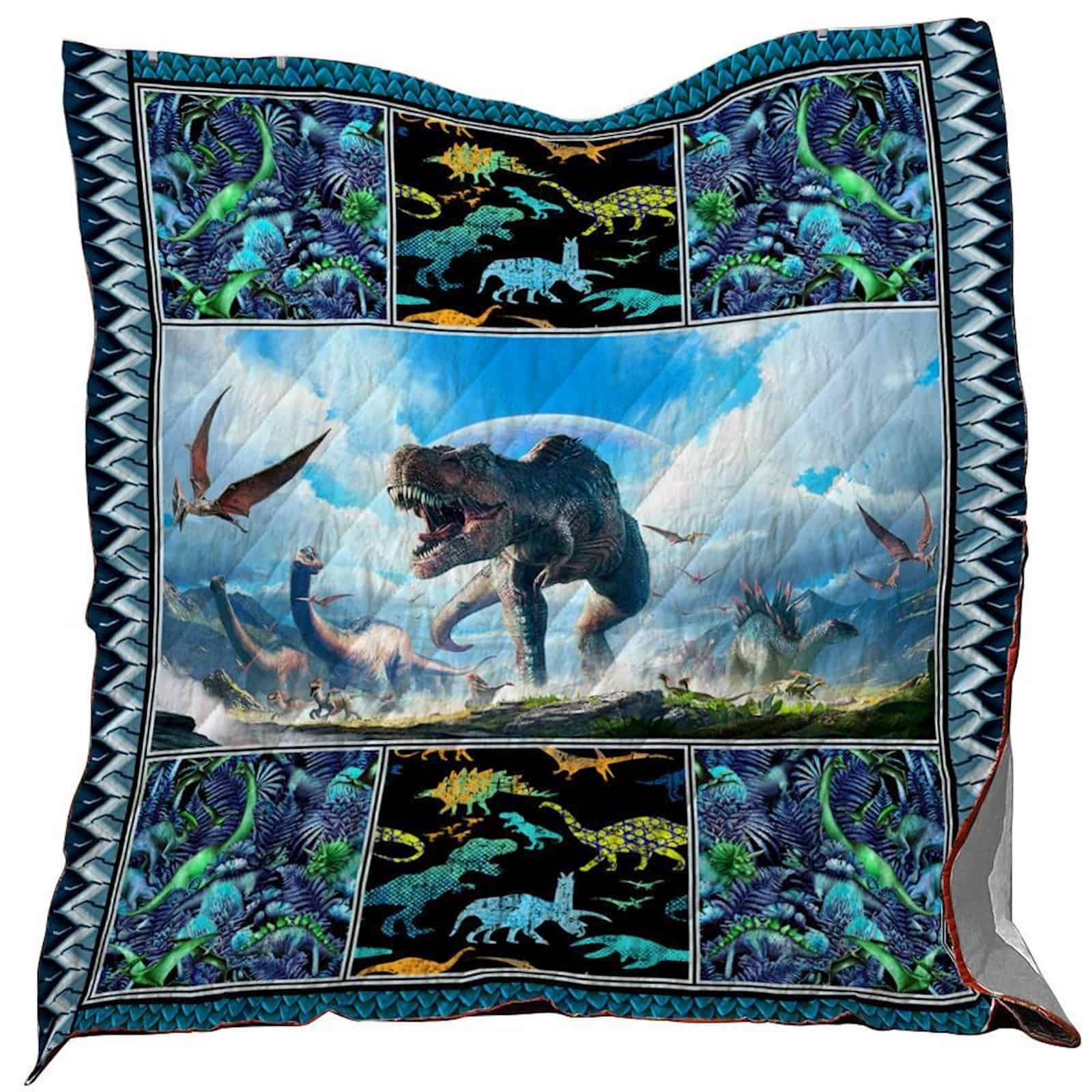 Dinosaur Washable Quilt Blanket 1001 07 Kh Dhc1312386Dd