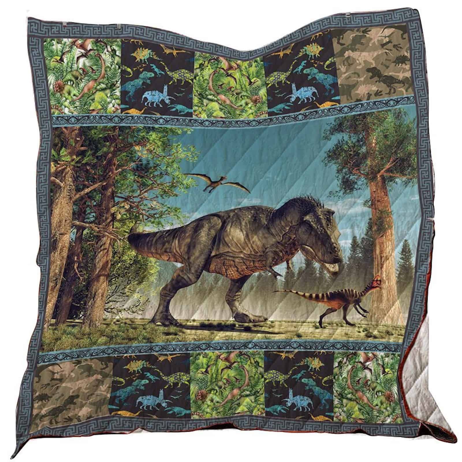 Dinosaur Washable Quilt Blanket 1101 04 Dhc1312381Dd