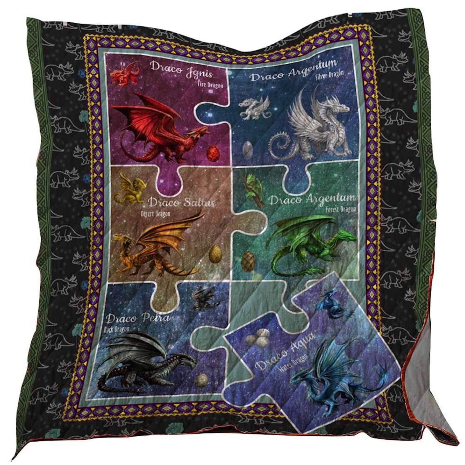 Dinosaur Washable Quilt Blanket 1401 01 Dhc1312376Dd