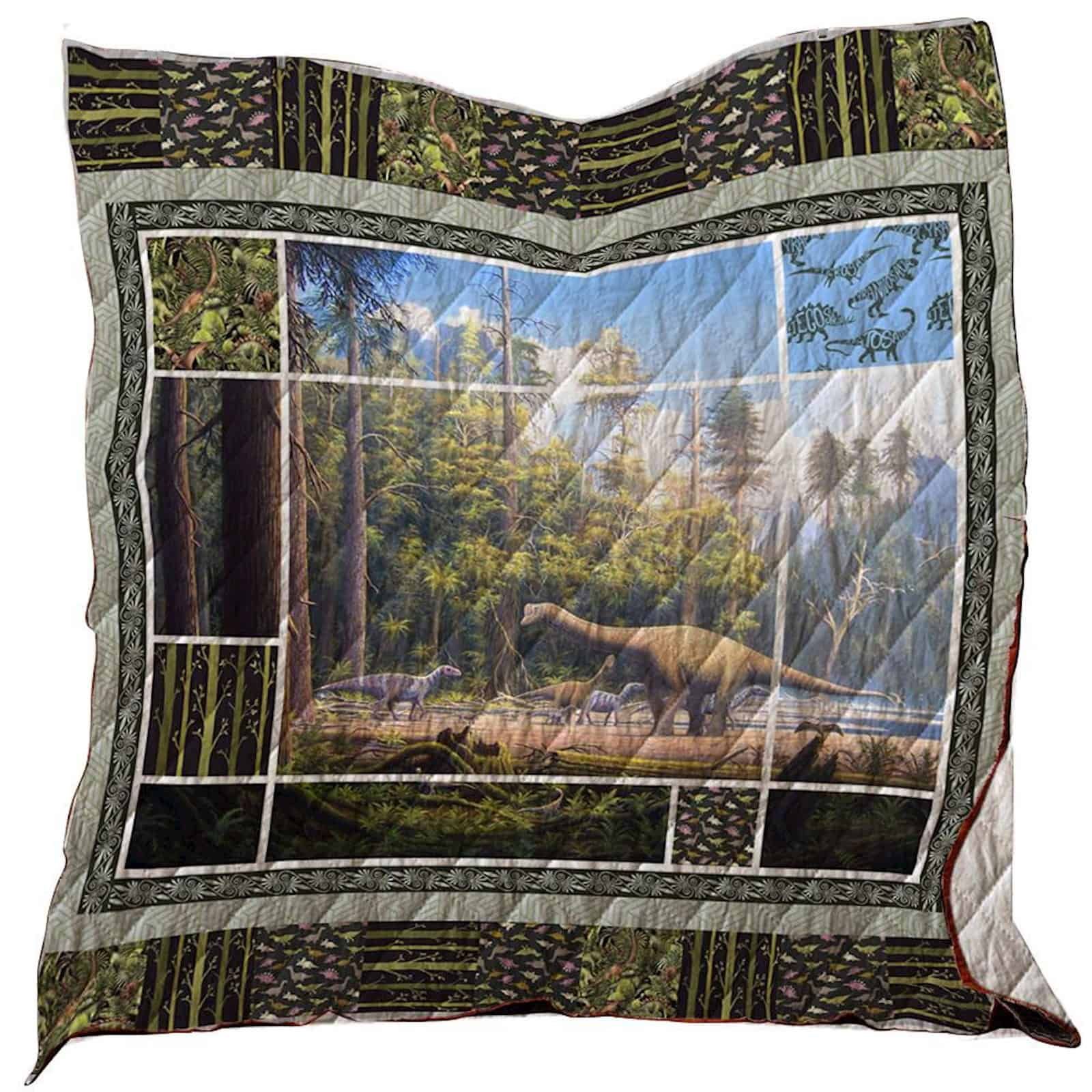 Dinosaur Washable Quilt Blanket 1401 02 Dhc1312375Dd