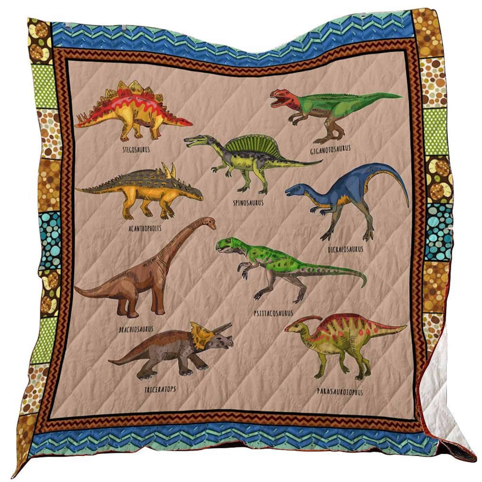 Dinosaur Washable Quilt Blanket 16 01 04 Dhc1312358Dd
