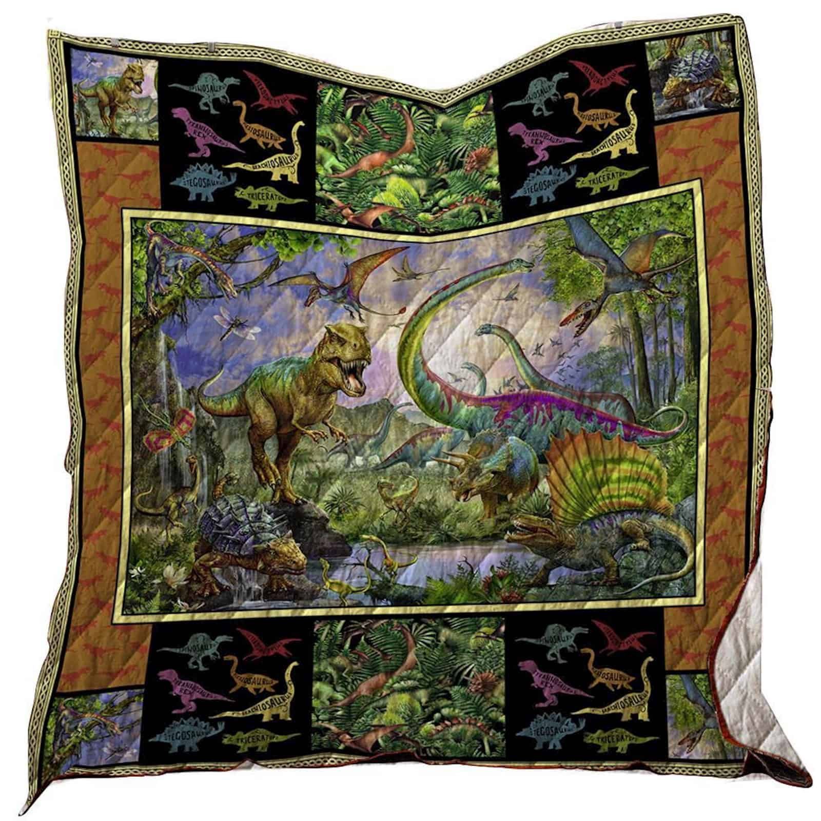 Dinosaur Washable Quilt Blanket 1601 02 Dhc1312360Dd