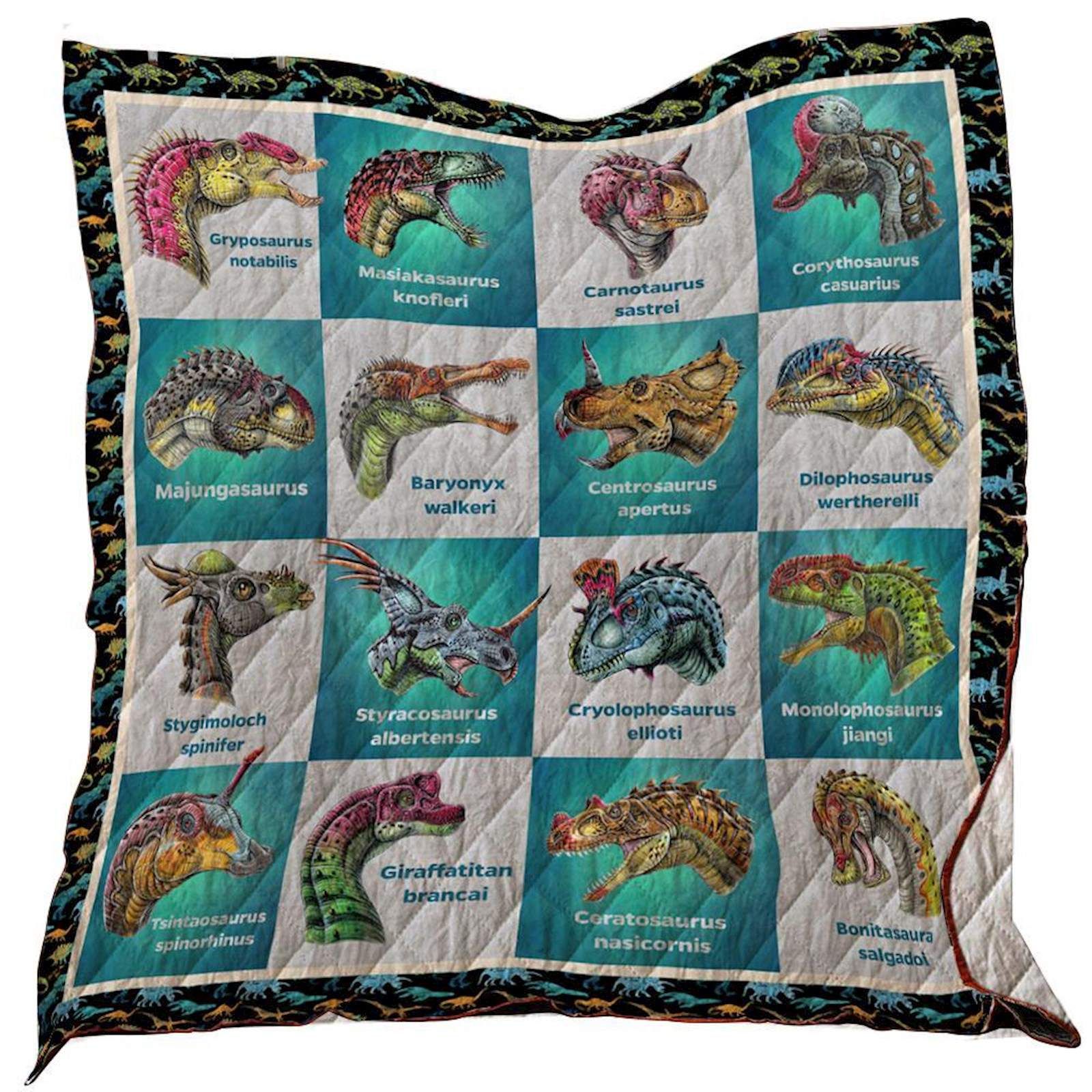 Dinosaur Washable Quilt Blanket 1701 02 Dhc1312353Dd