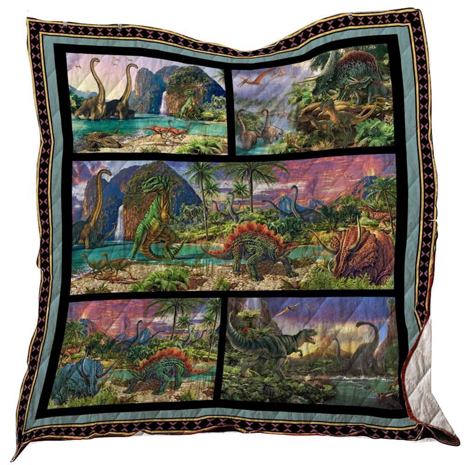 Dinosaur Washable Quilt Blanket 1801 03 Dhc1312349Dd