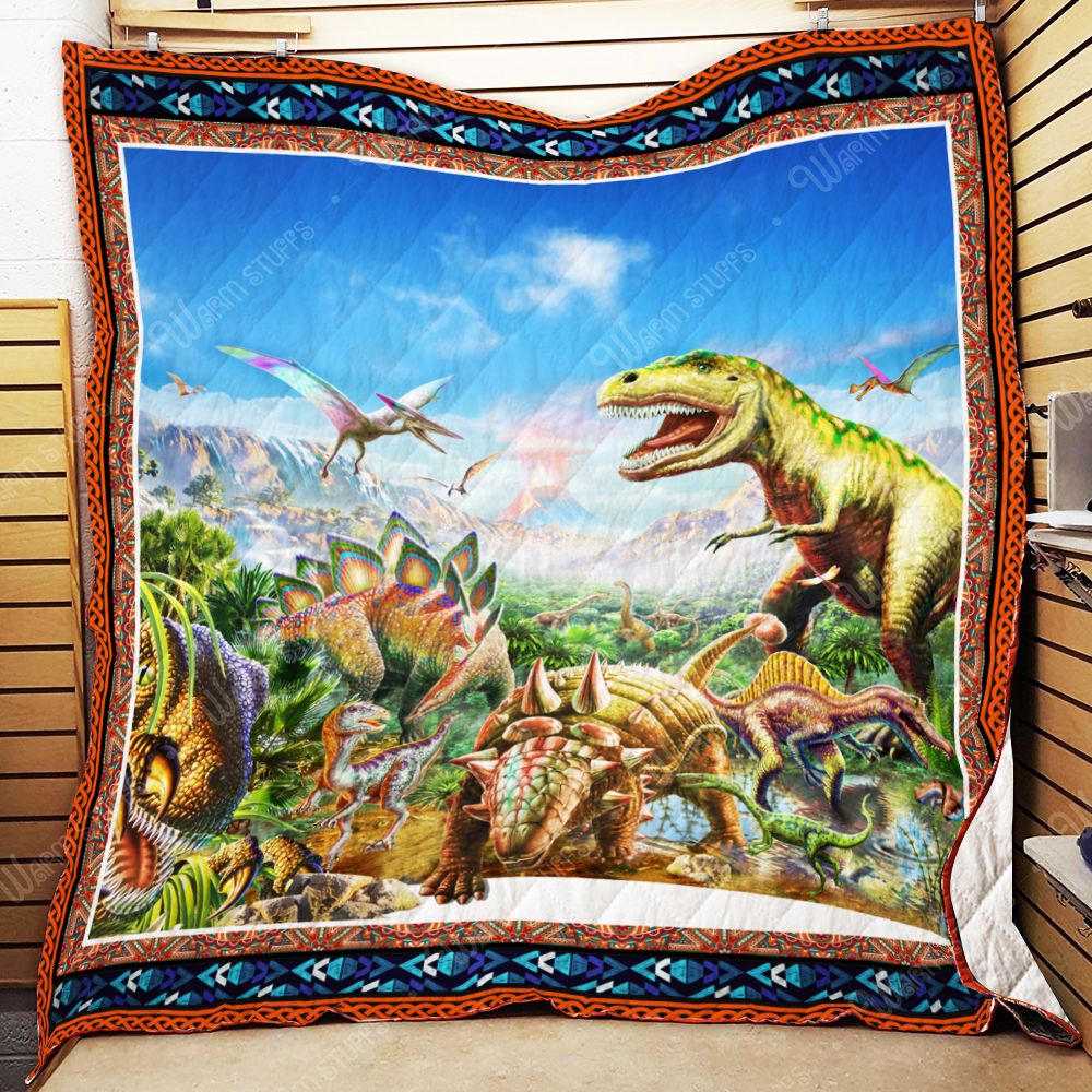 Dinosaur World Quilt Blanket Kb Dhc131264Dd