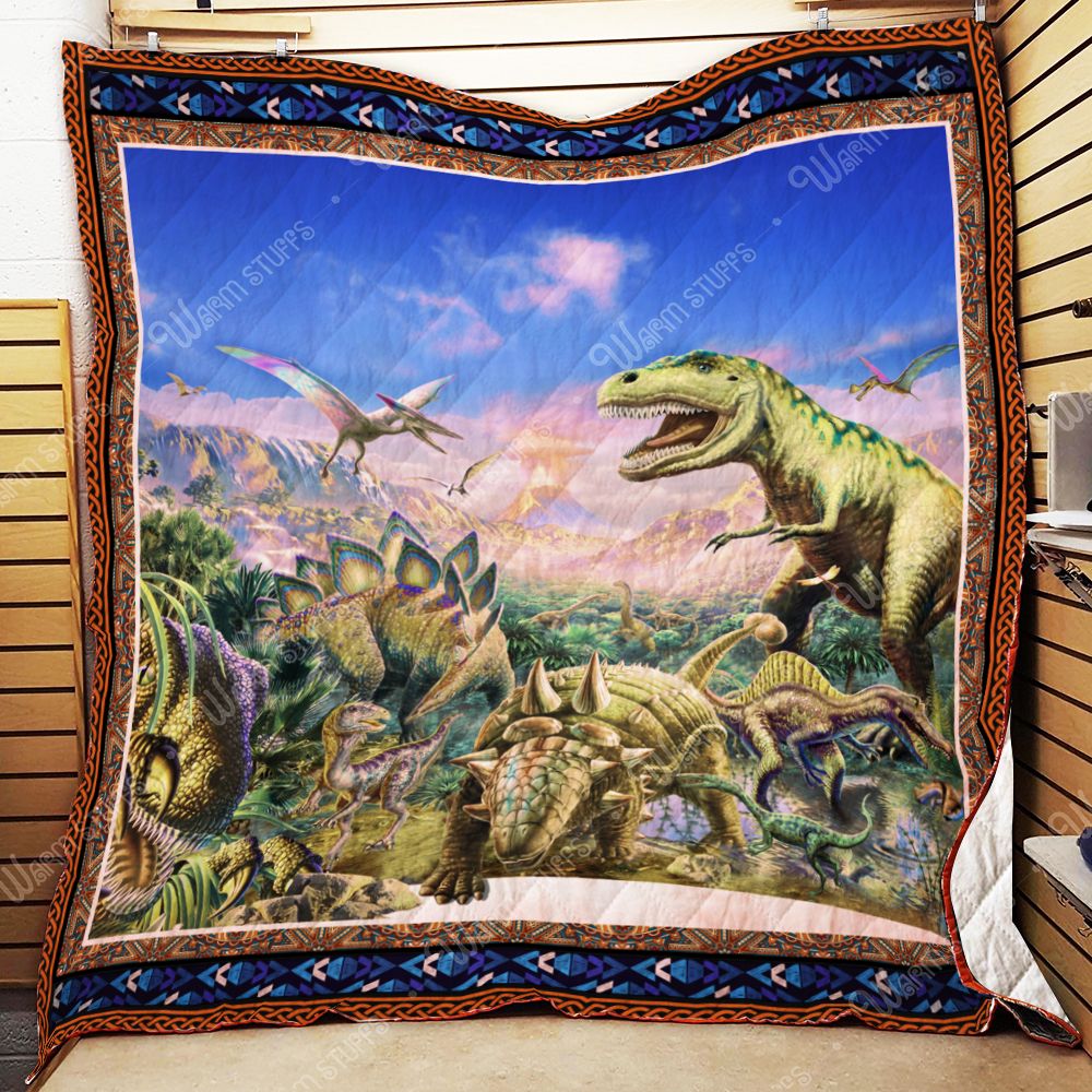 Dinosaur World Quilt Blanket Kb2 Dhc131263Dd