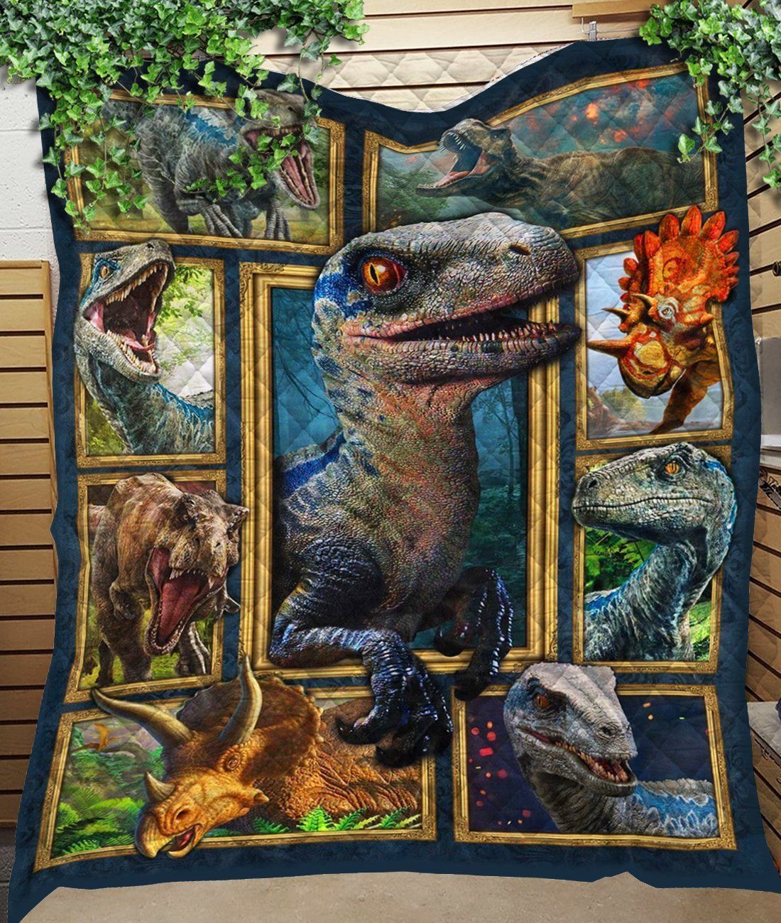 Dinosaur World Wildlife Fleece Blanket