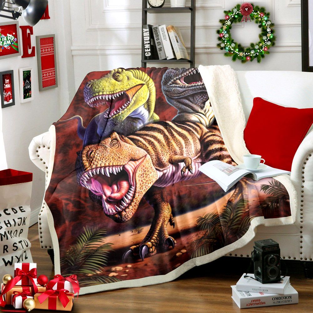 Dinosaurs Sherpa Fleece Blanket