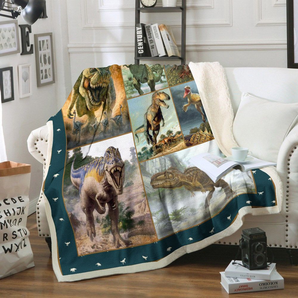 Dinosaurs Sherpa Fleece Blanket