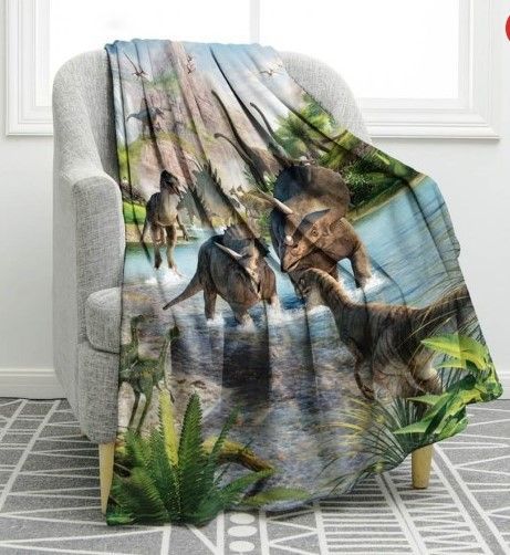 Dinosaurs Sherpa Fleece Blanket