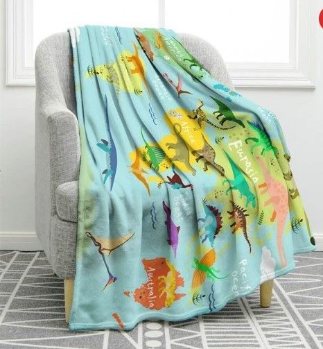 Dinosaurs Sherpa Fleece Blanket