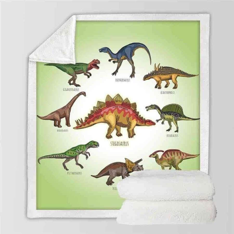 Dinosaurs Sherpa Fleece Blanket