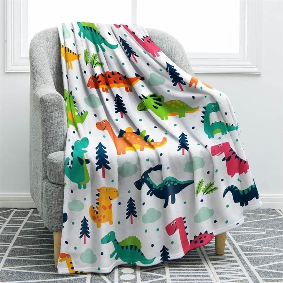 Dinosaurs Sherpa Fleece Blanket