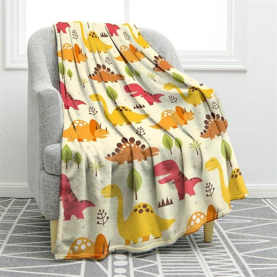 Dinosaurs Sherpa Fleece Blanket