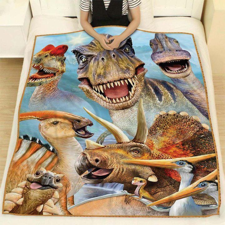 Dinosaurs Sherpa Fleece Blanket