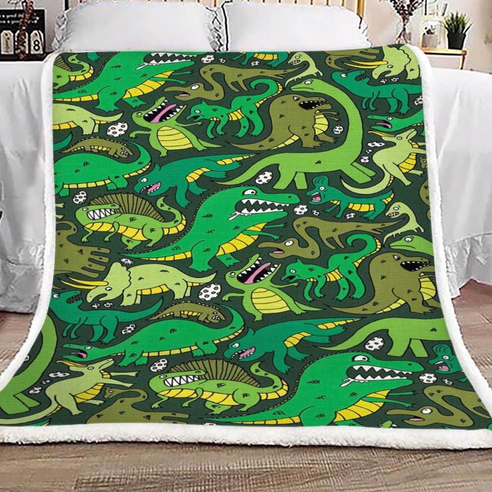 Dinosaurs Sherpa Fleece Blanket